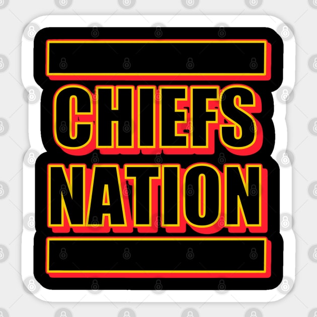 Chiefs Nation Sticker by Zivanya's art